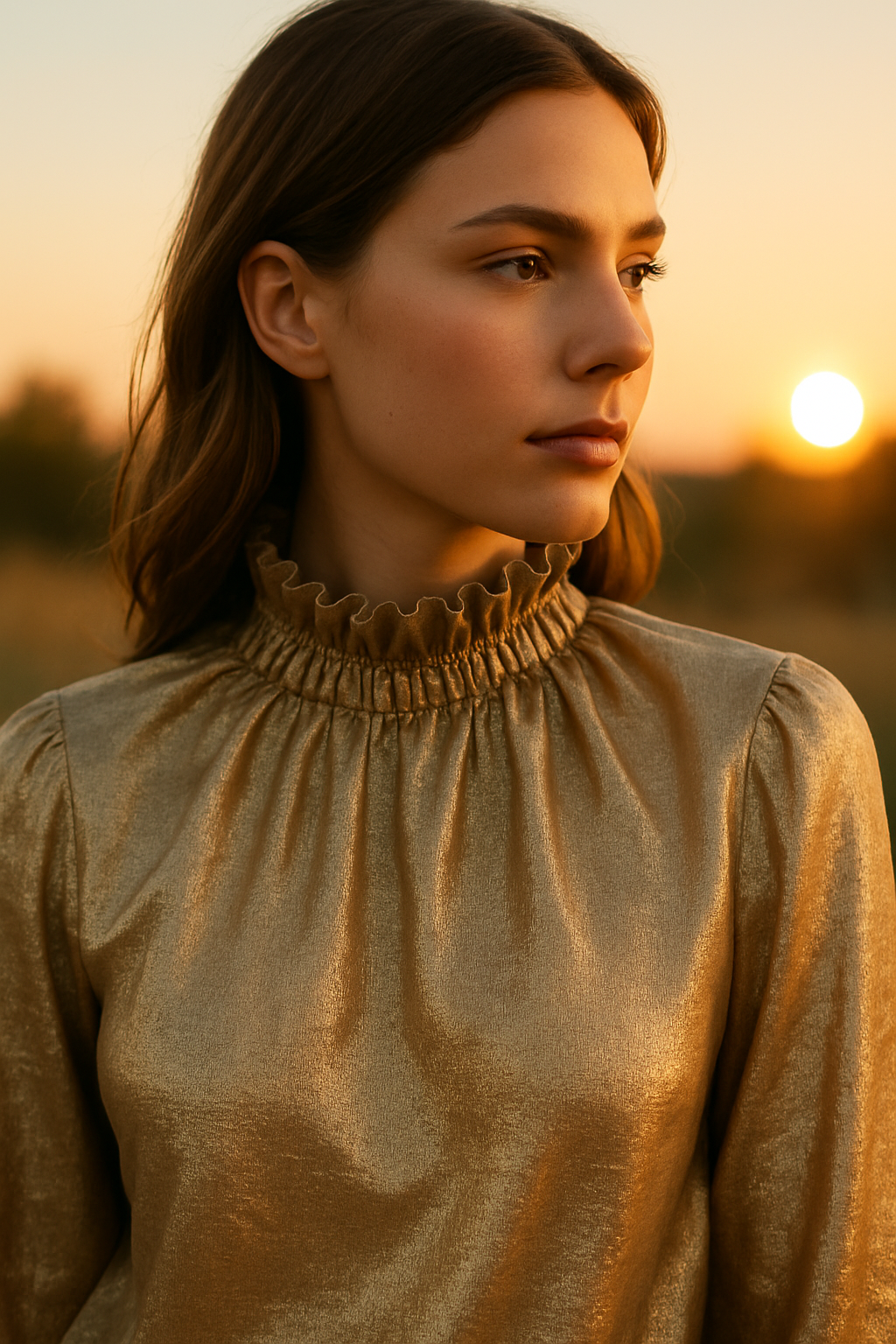 Flora di Venezia Rocky Bluse gold