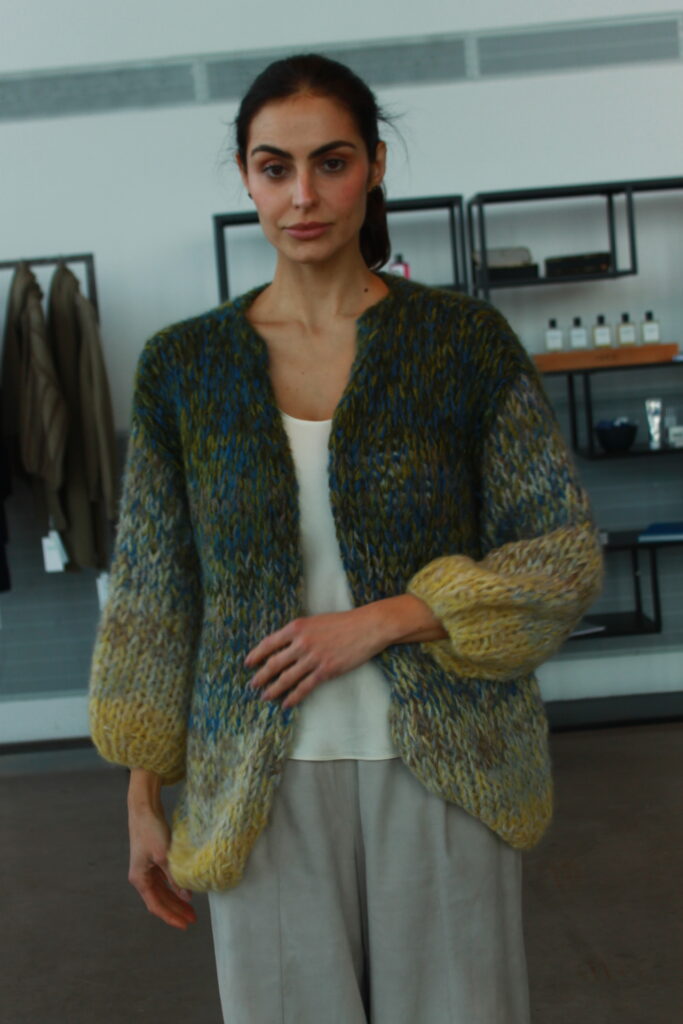 Maiami Alpaka Ombre Big Cardigan peacock