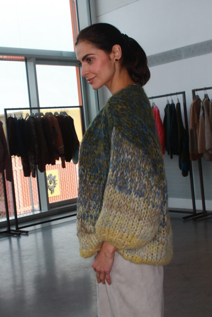 Maiami Alpaka Ombre Big Cardigan peacock