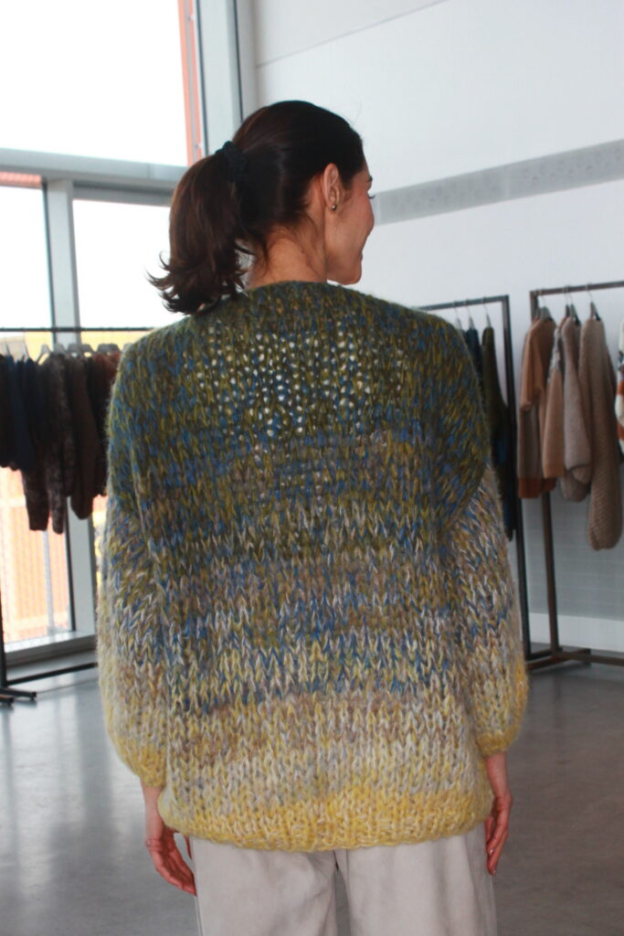 Maiami Alpaka Ombre Big Cardigan peacock