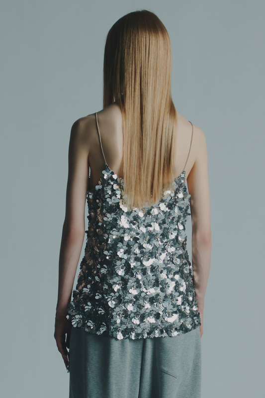 Circus Hotel Ebroidered Sequins Top