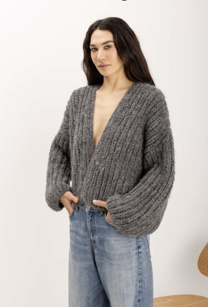 Michele & Hoven Kai Cardigan dark grey