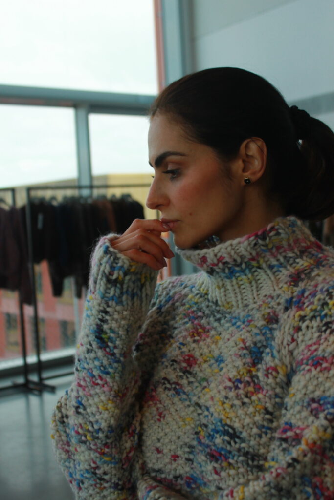 Maiami Merino Raglan Pullover confetti