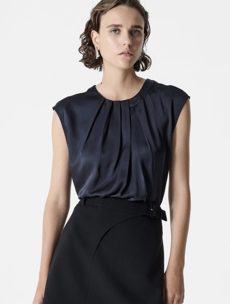 French Connection Sera satin Bluse