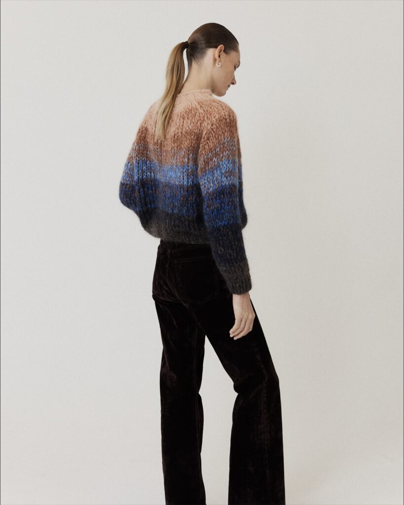 Mohair Ombre Pullover king caramel