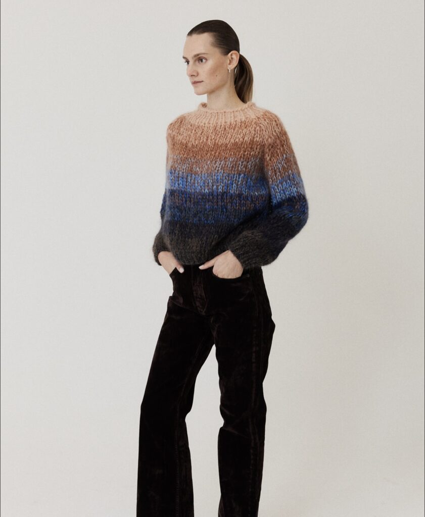 Mohair Ombre Pullover king caramel