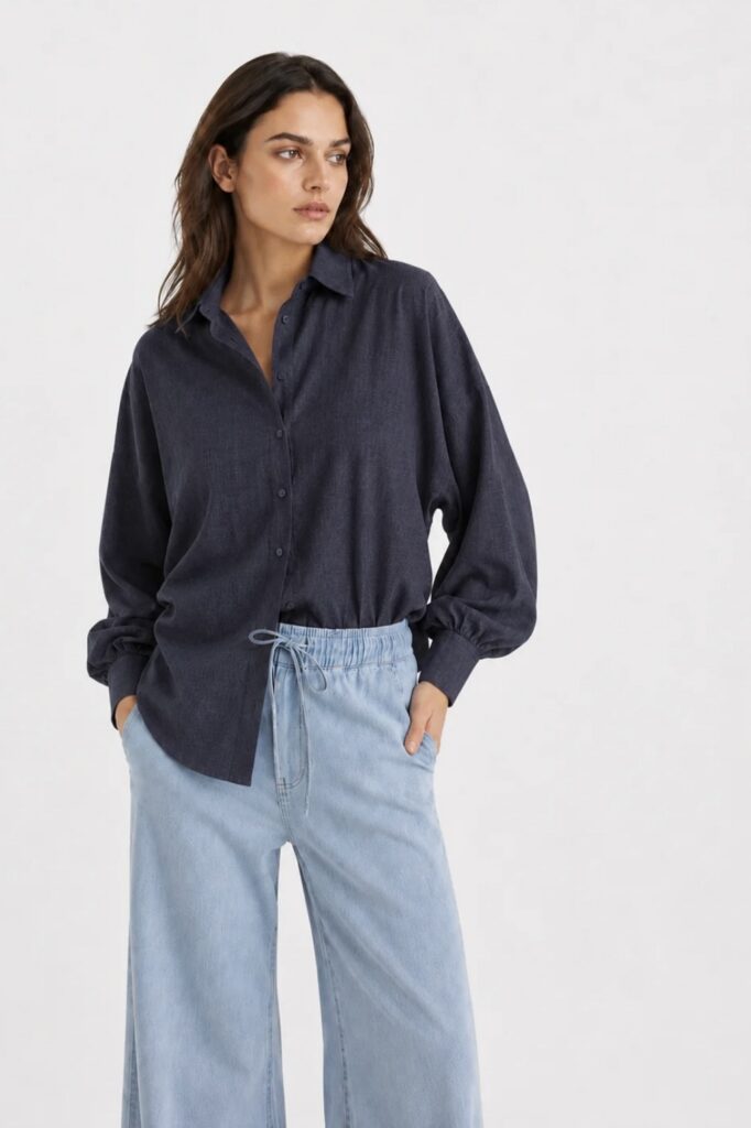 SoSue Antonia Slim Flanell Bluse